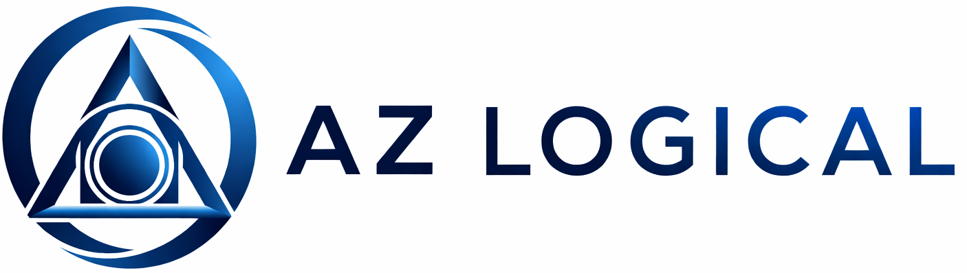 AZLogical Logo Blue and Black